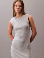 Grau - Calvin Klein Cotton Dress - Bild 1 von 5