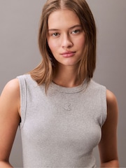 Grau - Calvin Klein Cotton Dress - Bild 5 von 5