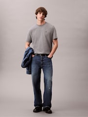 Calvin Klein Grey Short Sleeve Easy Monogram T-Shirt - Image 3 of 5