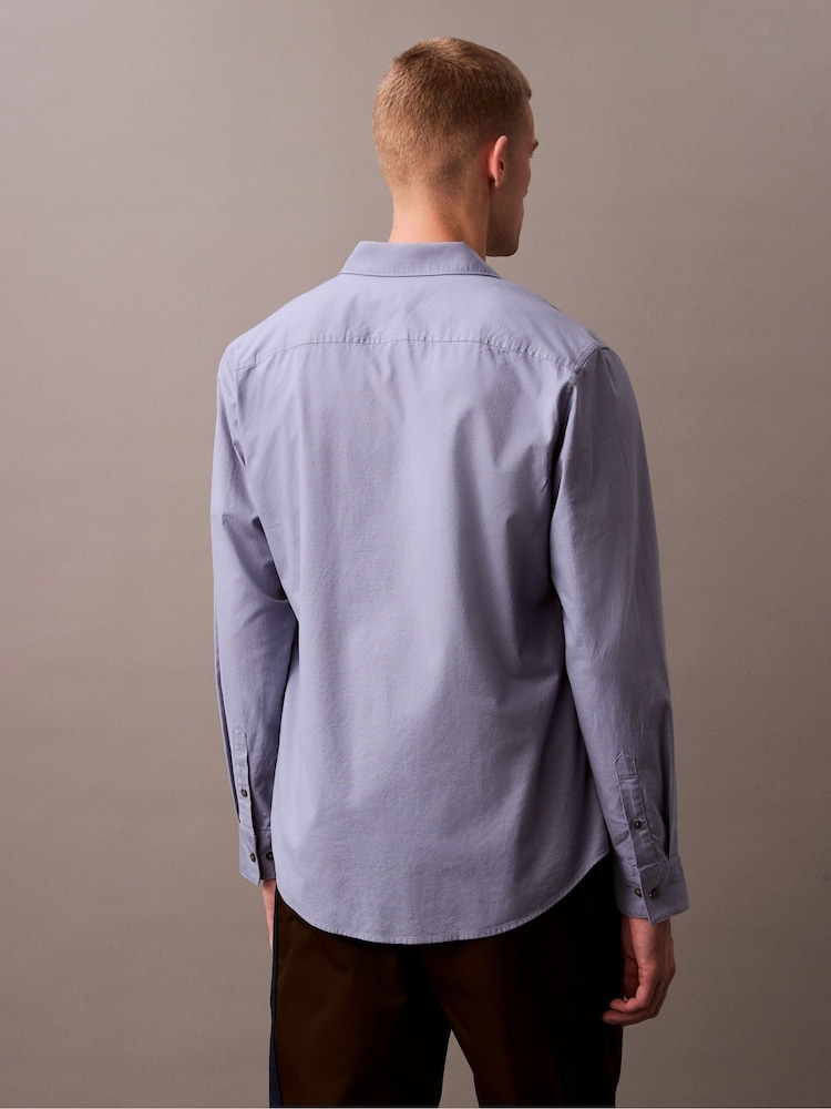 Calvin Klein Blue Classic Oxford Shirt - Image 2 of 5