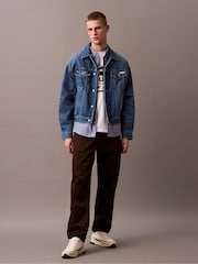 Calvin Klein Blue Classic Oxford Shirt - Image 3 of 5