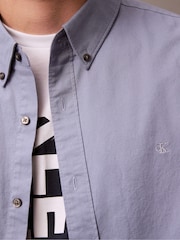 Calvin Klein Blue Classic Oxford Shirt - Image 4 of 5
