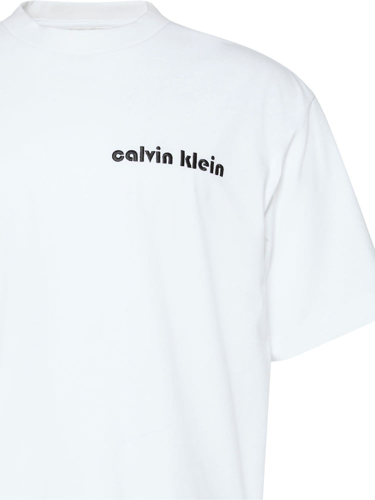 Calvin Klein White Short Sleeve Resort T-Shirt - Image 3 of 3