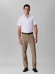Calvin Klein Natural Slim Stretch Cotton Chino Trousers - Image 1 of 4