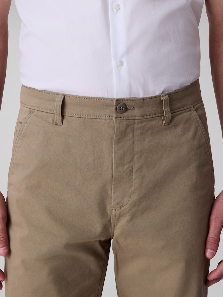 Calvin Klein Natural Slim Stretch Cotton Chino Trousers - Image 4 of 4