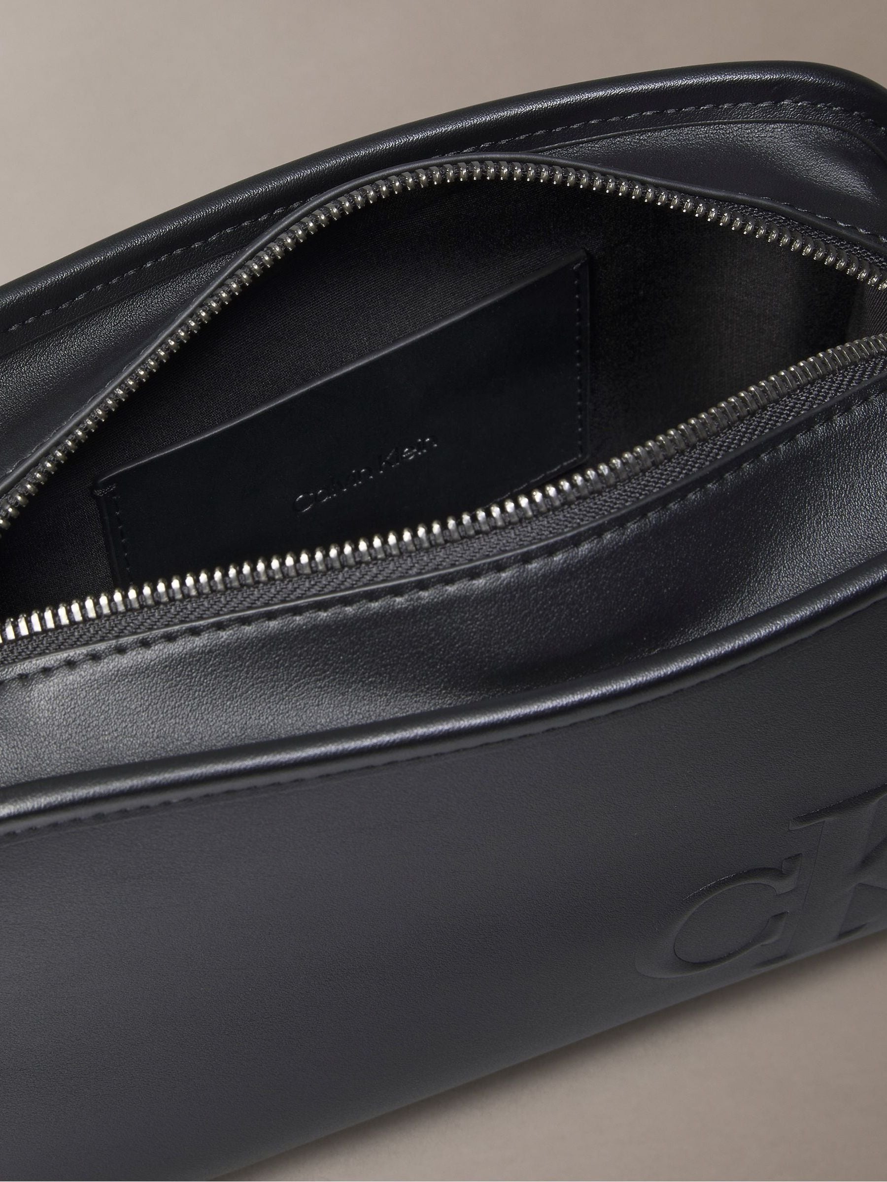 Buy Calvin Klein Black Sculpted Monogram Cross-Body Bag from Next