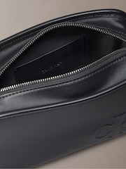 Calvin Klein Black Sculpted Monogram Cross-Body Bag - Image 3 of 4