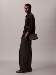 Calvin Klein Black Sculpted Monogram Cross-Body Bag - Image 4 of 4