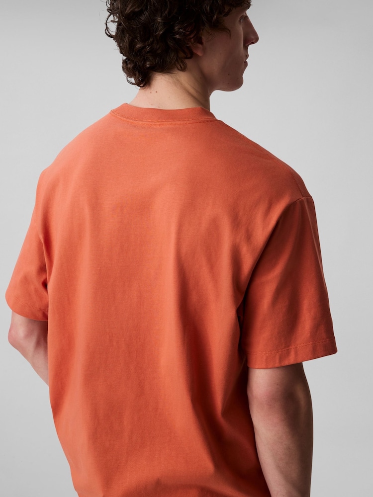 Calvin Klein Orange Short Sleeve Resort T-Shirt - Image 5 of 5