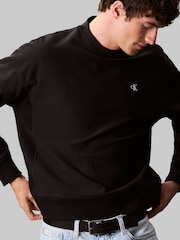 Calvin Klein Black Premium Terry Sweatshirt - Image 5 of 7