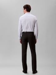 Calvin Klein Blue Stretch Cotton Stripe Shirt - Image 2 of 5