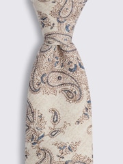 MOSS Bottinelli Silk Paisley Tie - Image 2 of 2