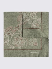 MOSS Bottinelli Semi Plain Pocket Square - Image 1 of 2