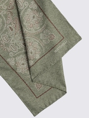 MOSS Bottinelli Semi Plain Pocket Square - Image 2 of 2