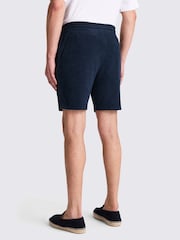 MOSS Blue 100% Cotton Terry Towelling Shorts - Image 2 of 4