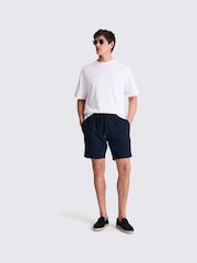 MOSS Blue 100% Cotton Terry Towelling Shorts - Image 4 of 4