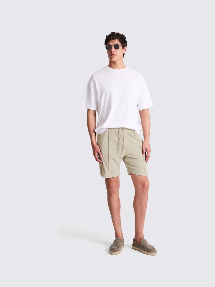 MOSS Natural 100% Cotton Terry Towelling Shorts - Image 4 of 4
