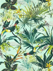 Clarke & Clarke Sky Toucan Exotica 2 10M Wallpaper - Image 1 of 1