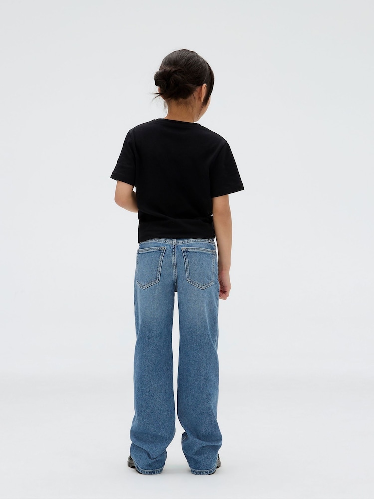 Calvin Klein Jeans mit hohem Bund und weitem Bein - Bild 2 von 5