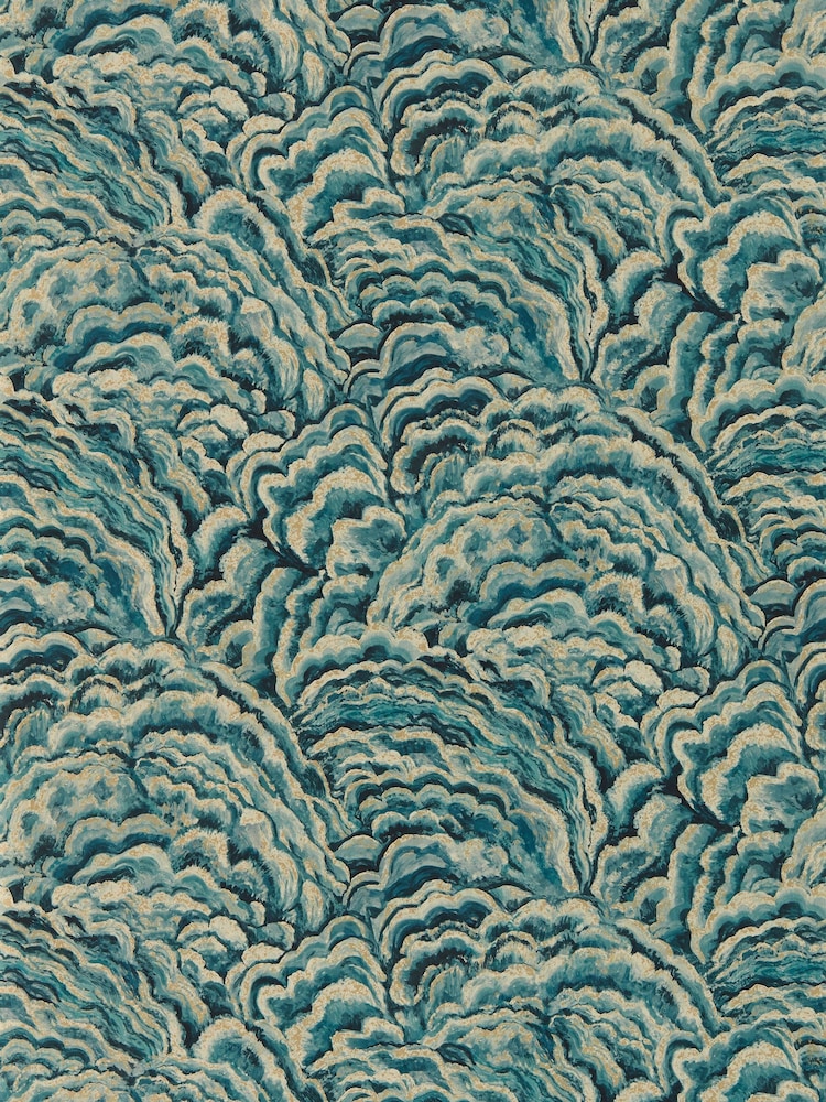 Clarke & Clarke Kingfisher Gilver Lumino Exotica 2 10M Wallpaper - Image 2 of 2