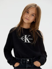 Calvin Klein Black Monologo Sweater - Image 4 of 4