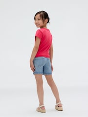 Calvin Klein Pink Slim Stripe Short Sleeve T-Shirt - Image 3 of 4