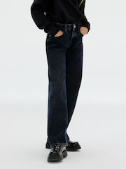 Calvin Klein Black Barrel Salt & Pepper Grey Jeans - Image 1 of 5
