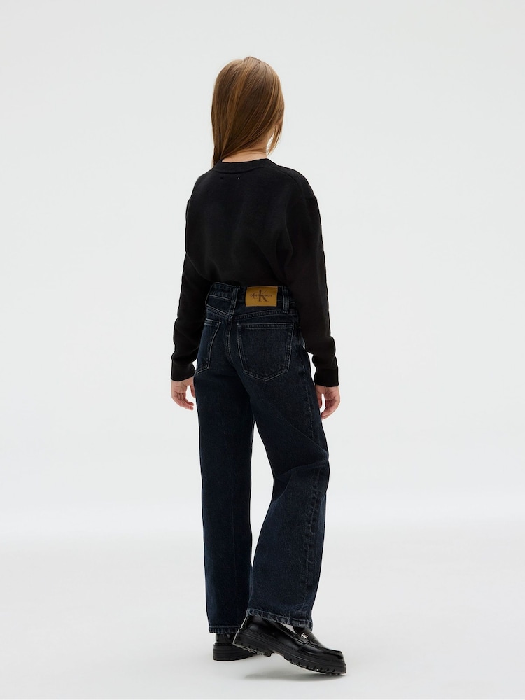 Calvin Klein Black Barrel Salt & Pepper Grey Jeans - Image 2 of 5 Calvin Klein Black Barrel Salt & Pepper Grey Jeans - Image 2 of 5