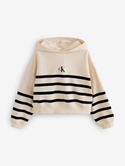 Calvin Klein Boxy Stripes Hoodie - Slika 1 iz 1