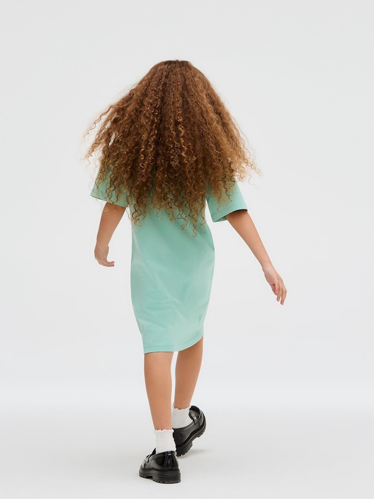 Calvin Klein Green Logo Placement T-Shirt Dress - Image 2 of 5