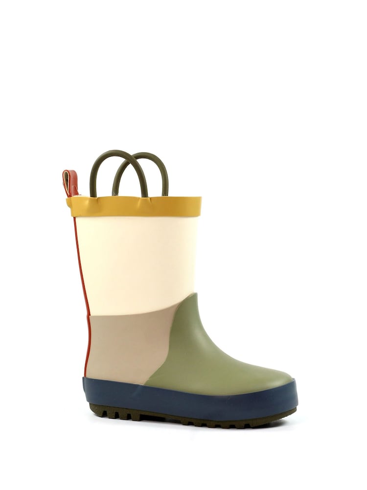 Lazy Dogz Green Bubblegum Toddler Colour Block Wellingtons - Image 1 of 8