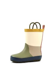 Lazy Dogz Green Bubblegum Toddler Colour Block Wellingtons - Image 3 of 8