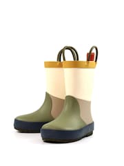 Lazy Dogz Green Bubblegum Toddler Colour Block Wellingtons - Image 6 of 8