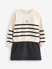 Calvin Klein White Relaxed Terry Dress - Image 1 of 1