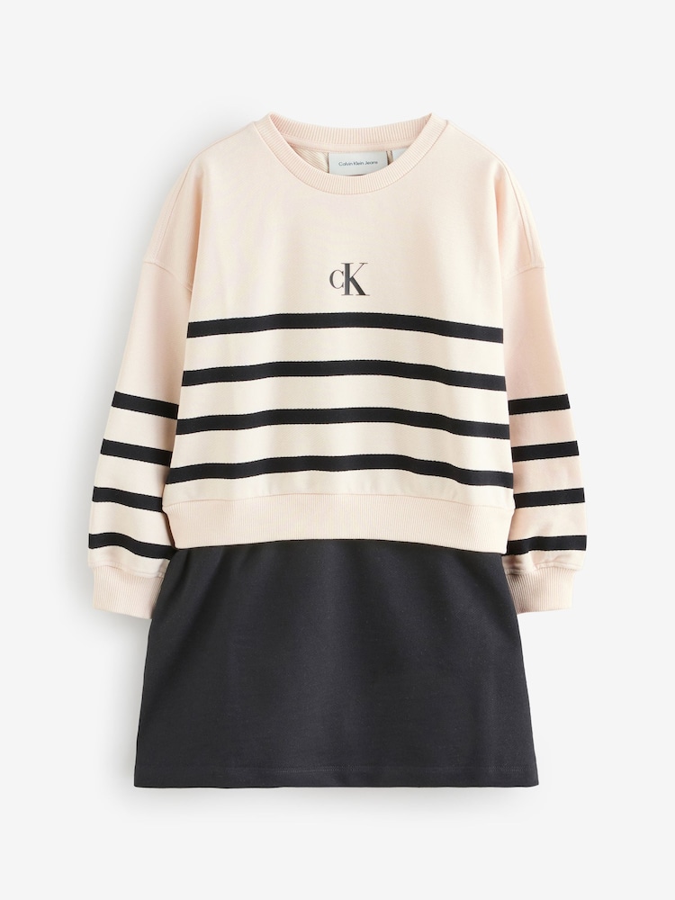 Calvin Klein White Relaxed Terry Dress - Image 1 of 1