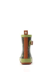 Lazy Dogz Green Tractor Design Toddler Wellingtons - Image 4 of 7