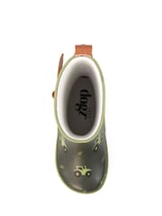 Lazy Dogz Green Tractor Design Toddler Wellingtons - Image 6 of 7