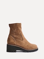 Linzi Natural Trish Wedged Heel Ankle Boots - Image 2 of 6
