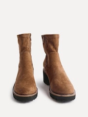 Linzi Natural Trish Wedged Heel Ankle Boots - Image 3 of 6