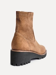 Linzi Natural Trish Wedged Heel Ankle Boots - Image 5 of 6