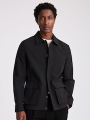 MOSS Black Technical Field Jacket - Image 1 of 5