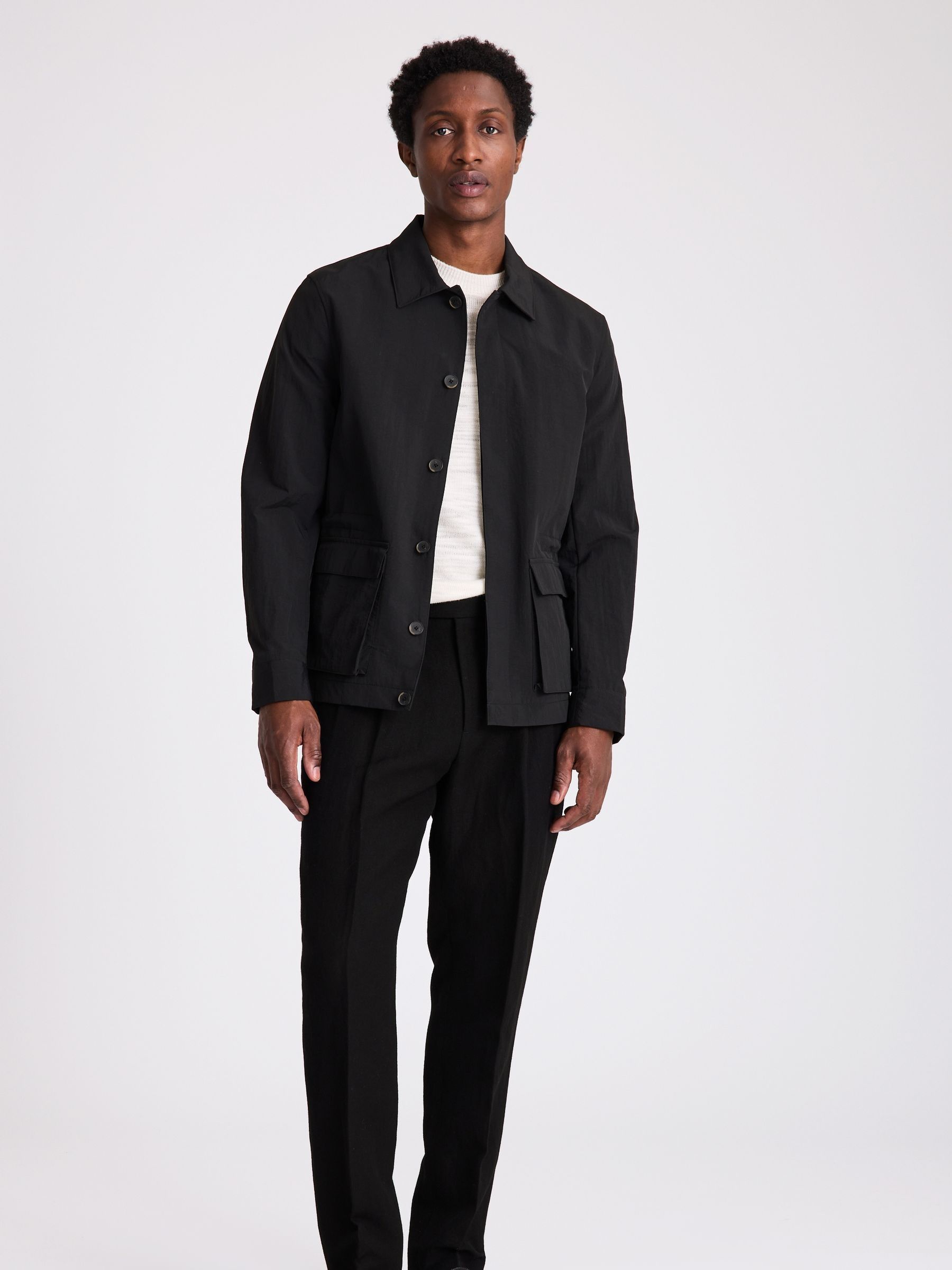 Buy MOSS Black Technical Field Jacket from the Next UK online shop