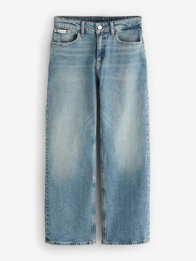 Calvin Klein Blue Skater Visual Jeans - Image 1 of 1