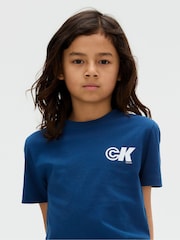 Calvin Klein Blue Regular Seasonal T-Shirt - Image 5 of 5