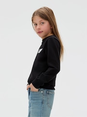 Calvin Klein Black Seasonal Terry Crew Neck Sweater - Image 4 of 5