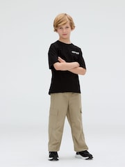 Calvin Klein Black Relaxed Geo Backprint T-Shirt - Image 3 of 5