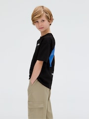 Calvin Klein Black Relaxed Geo Backprint T-Shirt - Image 4 of 5
