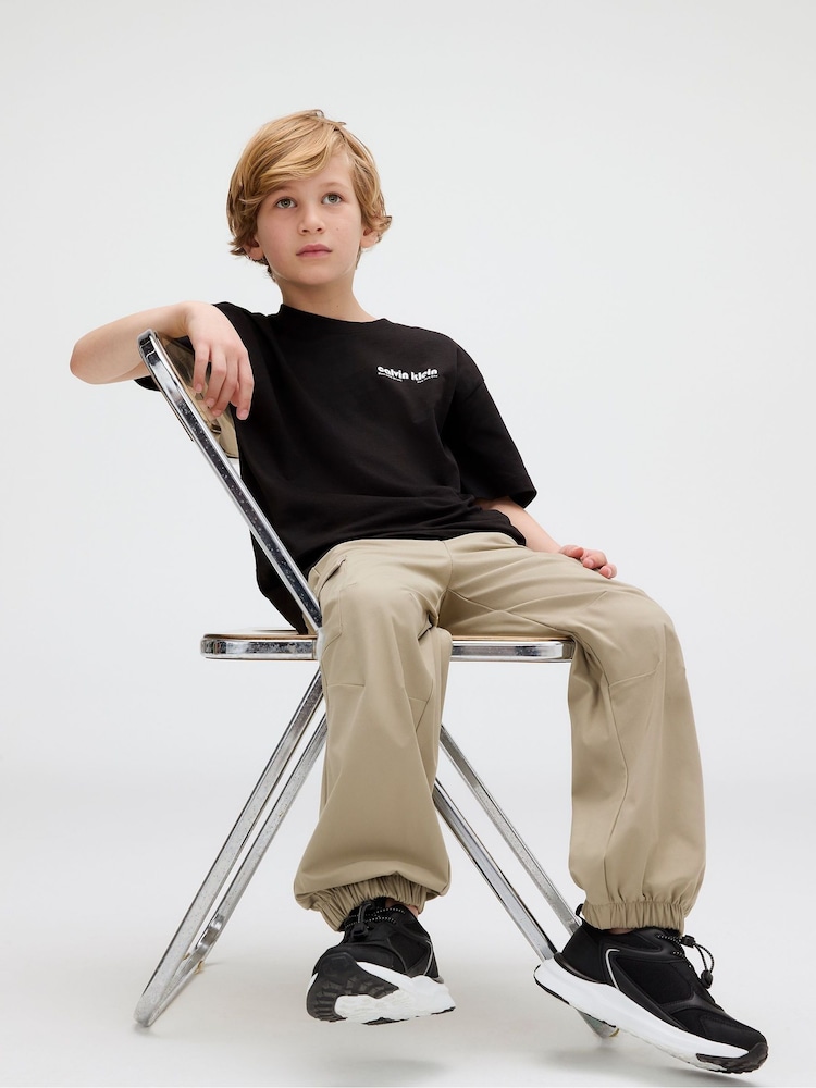 Calvin Klein Black Relaxed Geo Backprint T-Shirt - Image 5 of 5