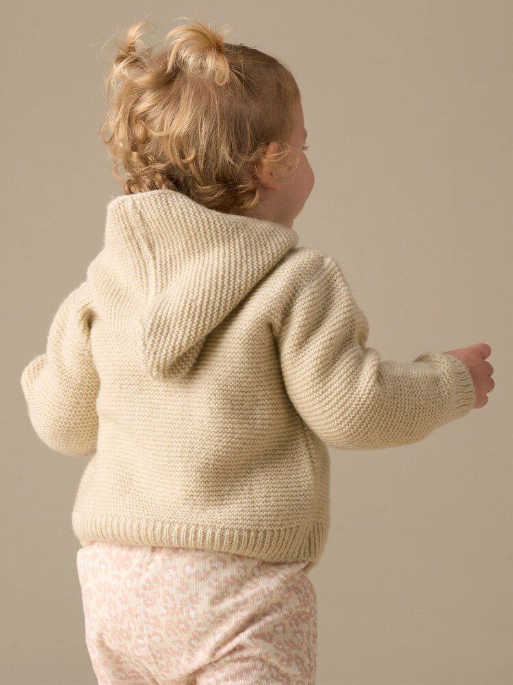 Angel & Rocket Cream Pippa Boucle Knit Cardigan - Image 3 of 3 Angel & Rocket Cream Pippa Boucle Knit Cardigan - Image 3 of 3