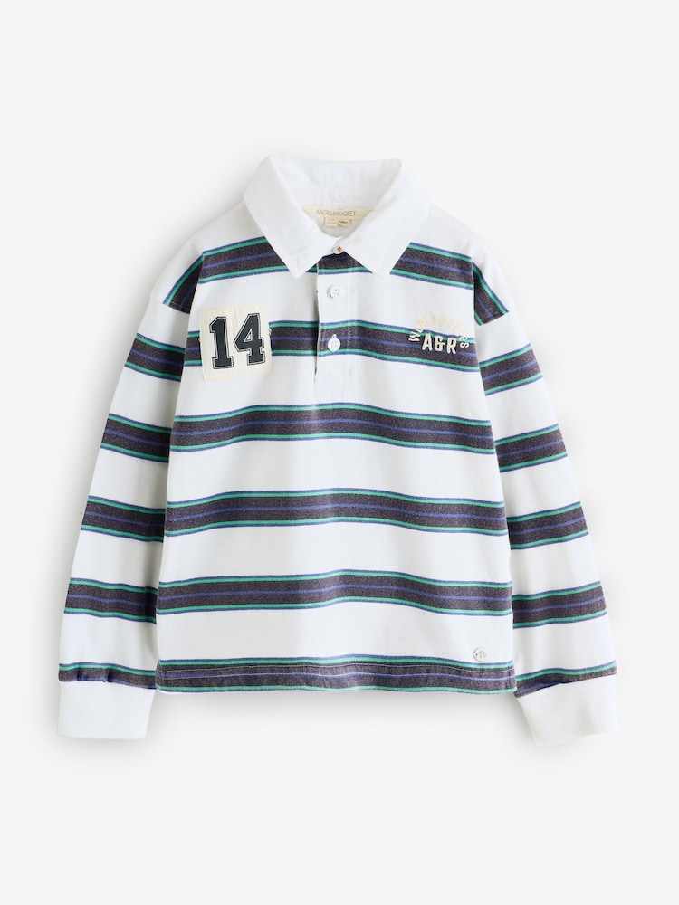 Angel & Rocket Luka Yarn Dyed Stripe Rugby Shirt - Imagen 1 de 1